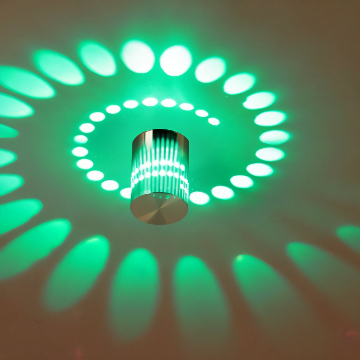 Cylindrical LED Wall Light - Modern Sconce Light with Spiral Projection 2