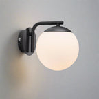 Globe Wall Light, Glass Shade, E14 Bulb, Hardwired Installation 2