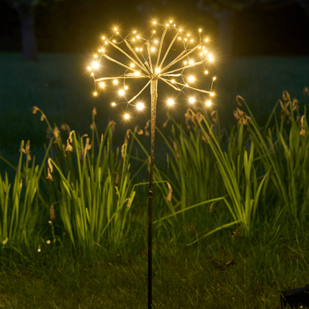 Dandelion Solar Garden Light - Warm LED Glow for Outdoor Pathways 0