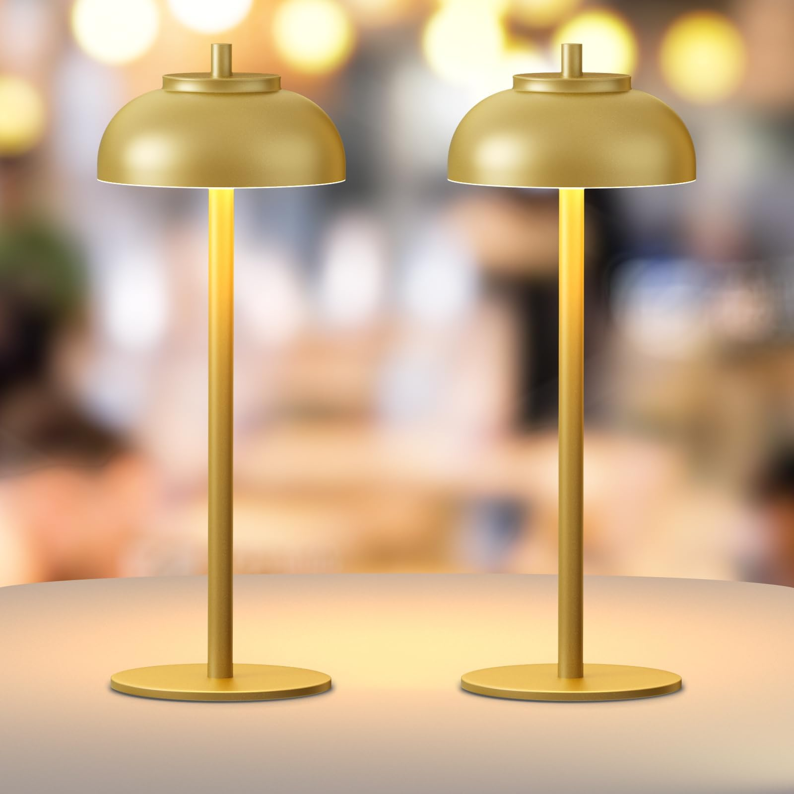 DazzleLite Cordless Touch-Control Table Lamp - 40H LED Light, Sleek Design 0