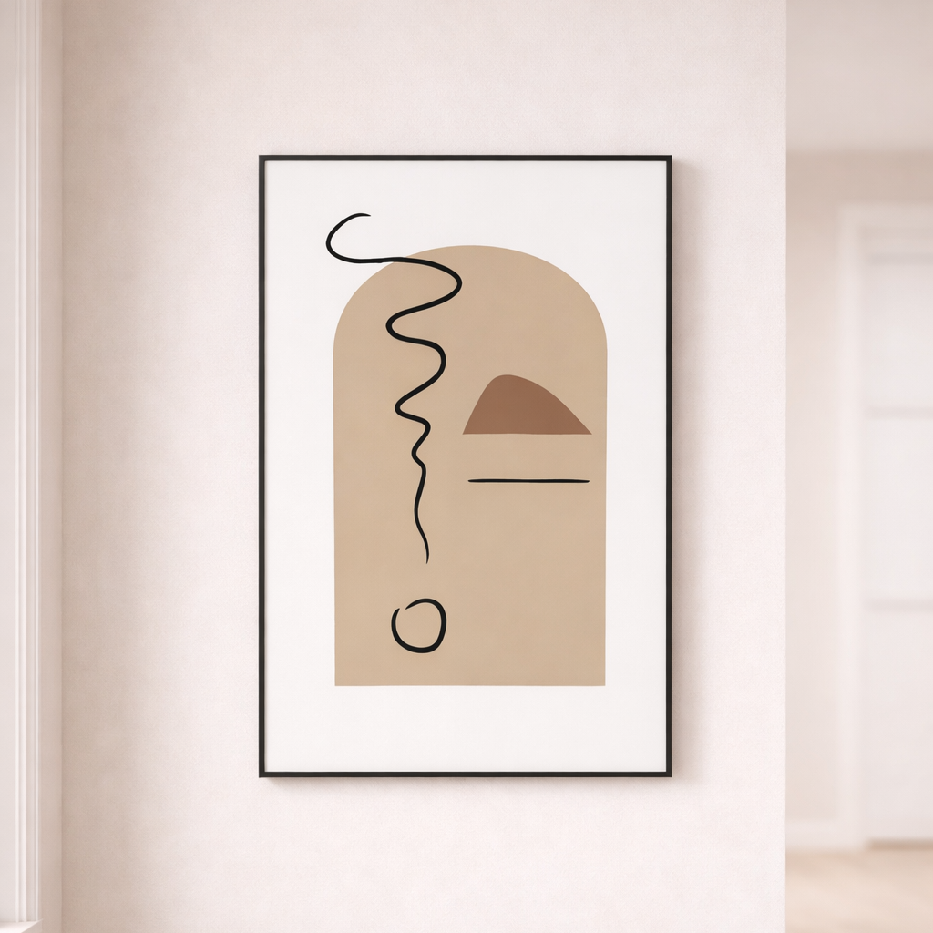 Decorative Canvas Mural - Unique Cartoon Style for Living Rooms 0