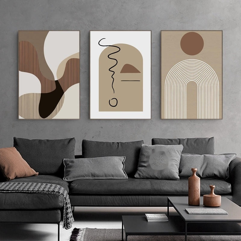 Decorative Canvas Mural - Unique Cartoon Style for Living Rooms 1