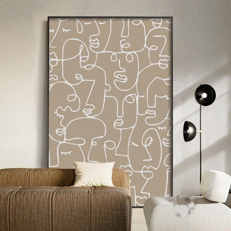 Decorative Canvas Mural - Unique Cartoon Style for Living Rooms 3