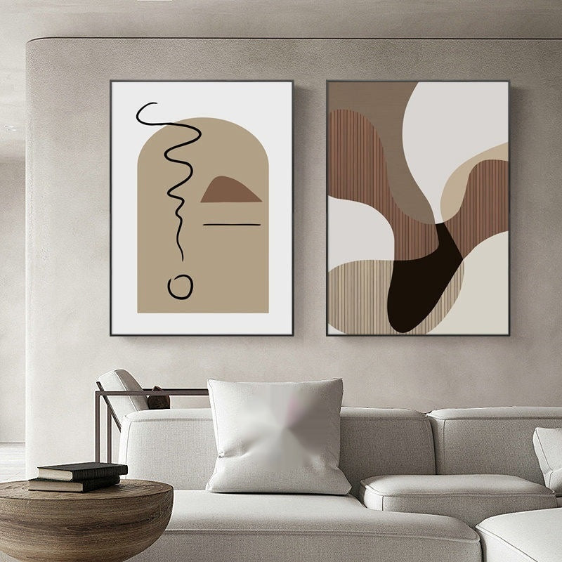 Decorative Canvas Mural - Unique Cartoon Style for Living Rooms 4