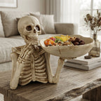 Decorative Tray Resin Skull Design Halloween Tabletop Organizer 3