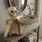 Decorative Tray Resin Skull Design Halloween Tabletop Organizer 4
