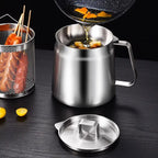 Deep Frying Pot, Oil Strainer, Fry Basket, Pouring Spout 3