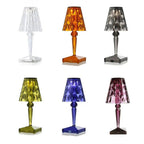 Diamond Acrylic Table Lamp - Rechargeable LED, Cordless Design 8