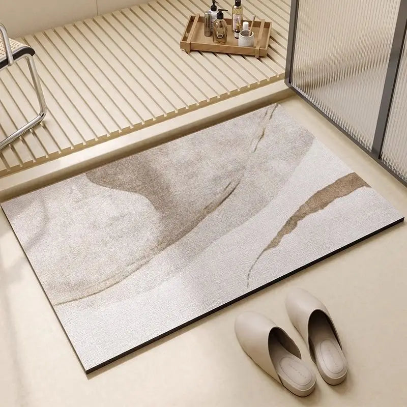 Diatomite Non-Slip Bath Mat - Quick-Drying, Stylish & Safe Design 2