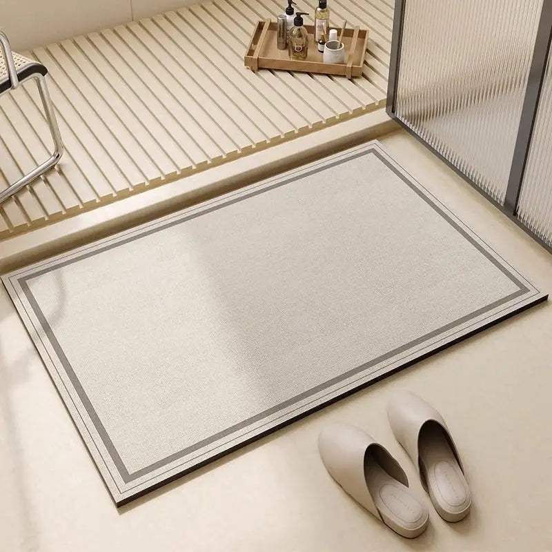 Diatomite Non-Slip Bath Mat - Quick-Drying, Stylish & Safe Design 8
