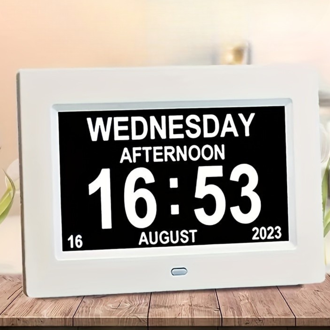 Digital Alarm Clock - Large Display, Calendar, USB Powered 6