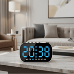 Digital LED Alarm Clock - Dual Alarms & Temperature Display 0