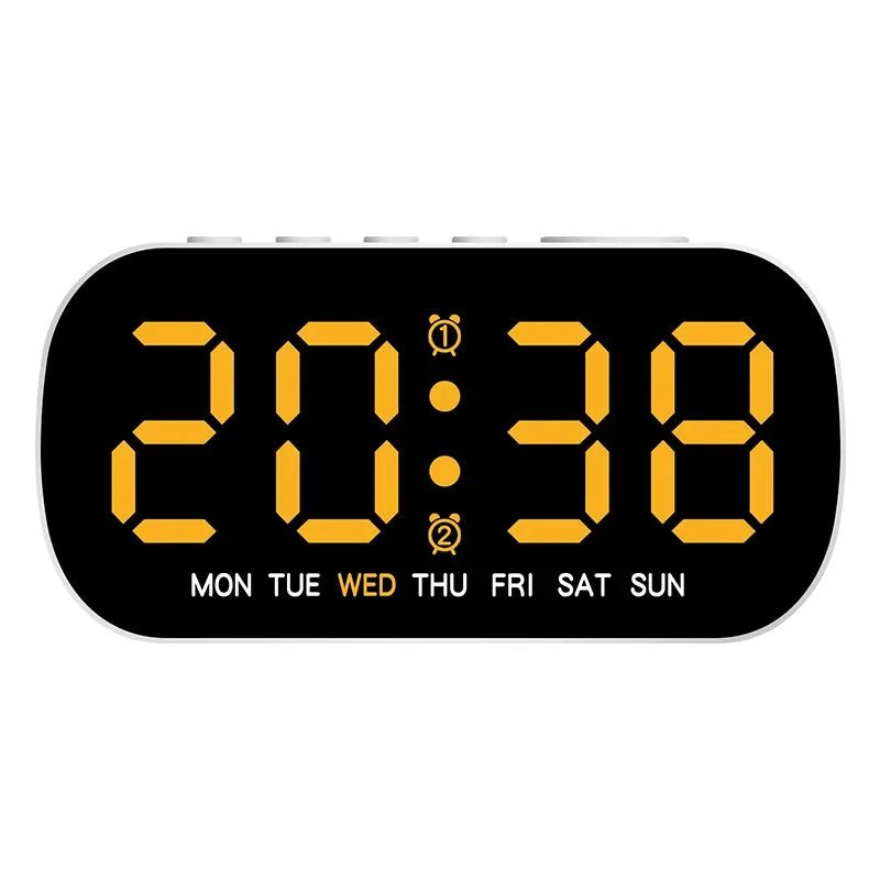 Digital LED Alarm Clock - Dual Alarms & Temperature Display 4