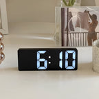 Digital LED Mirror Alarm Clock - Clear Time, Date & Temperature Display 3