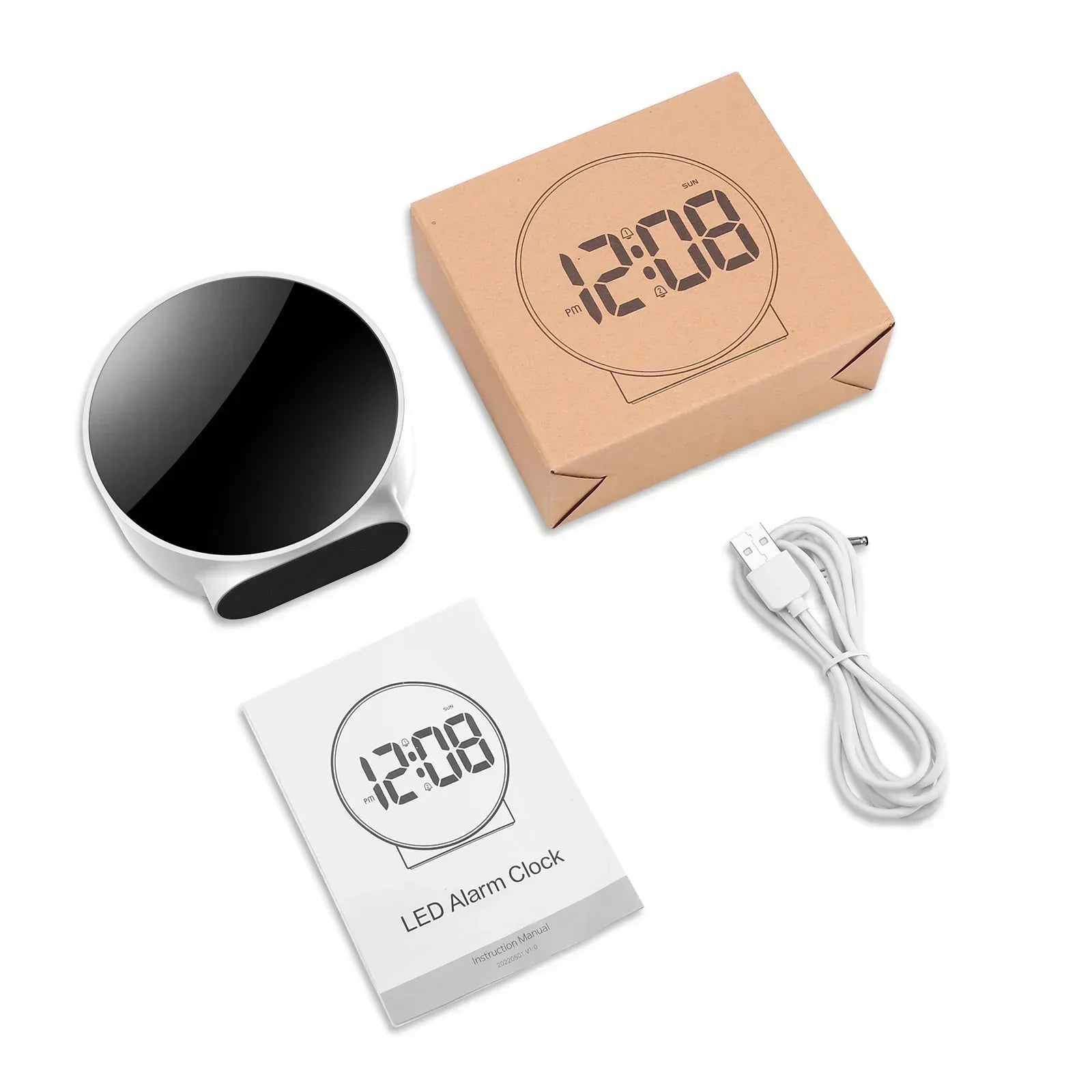 Digital Table Clock - Compact Design with Snooze & USB Charging 3