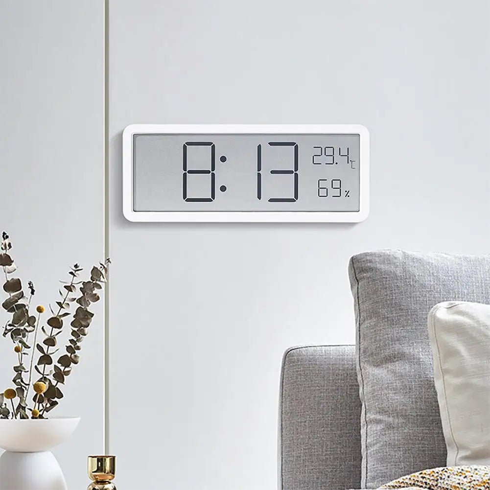 Digital Wall Clock - LED Display with Climate Monitoring Features 0