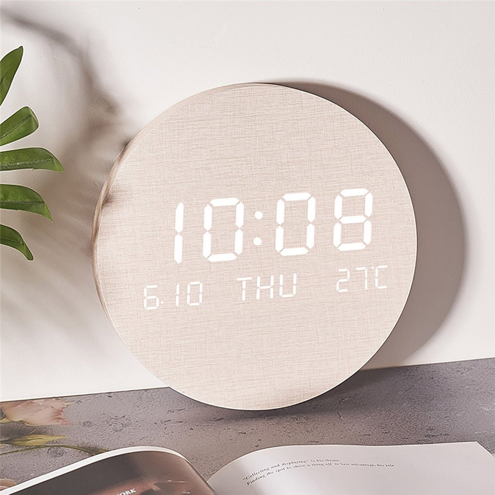 Digital Wall Clock - Modern Minimalist Decor with Rechargeable Power 3