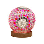 Dimmable Glass Mosaic Table Lamp - Stylish Bedroom & Living Room Lighting 4