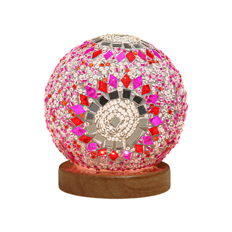 Dimmable Glass Mosaic Table Lamp - Stylish Bedroom & Living Room Lighting 4