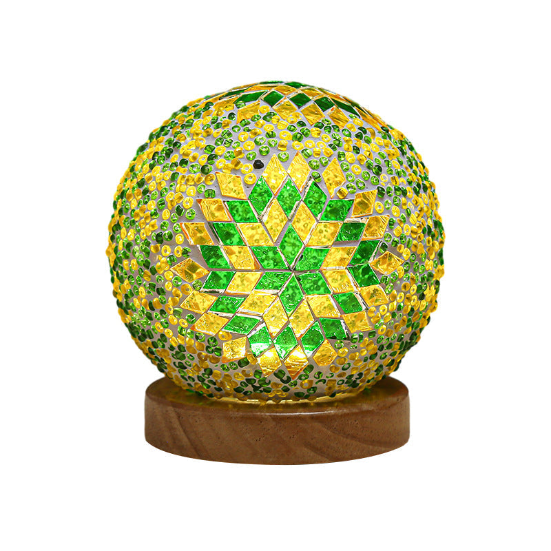 Dimmable Glass Mosaic Table Lamp - Stylish Bedroom & Living Room Lighting 5
