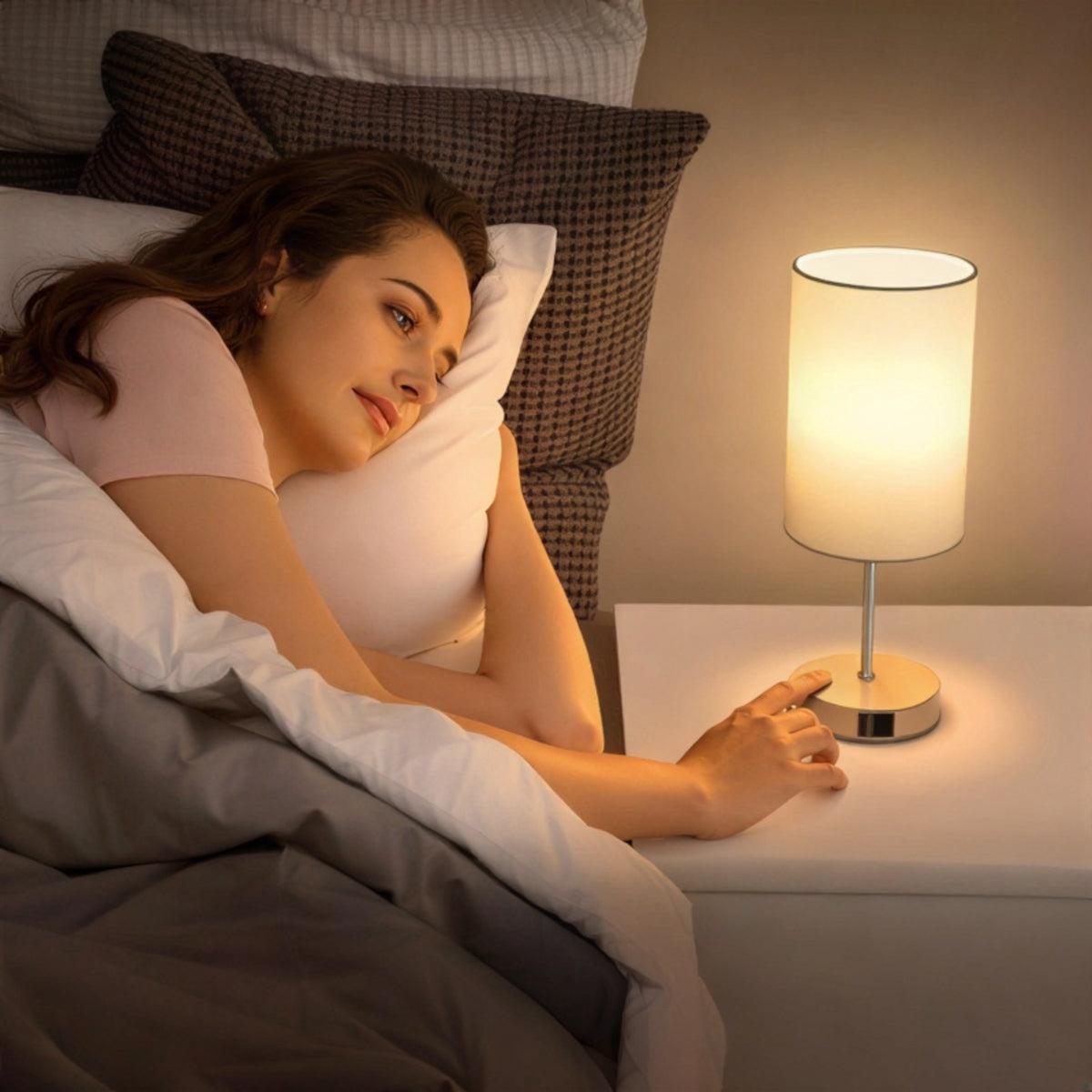 Dimmable LED Bedside Lamp - Touch Control & USB Charging for Bedrooms 2