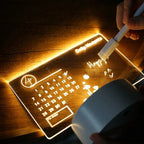 Dimmable LED Table Lamp with Integrated Note Board for Home and Office – Compact Acrylic Desk Lamp 1
