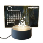 Dimmable LED Table Lamp with Integrated Note Board for Home and Office – Compact Acrylic Desk Lamp 5