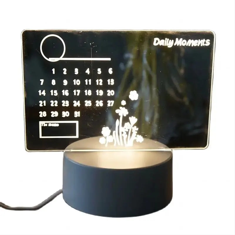 Dimmable LED Table Lamp with Integrated Note Board for Home and Office – Compact Acrylic Desk Lamp 5