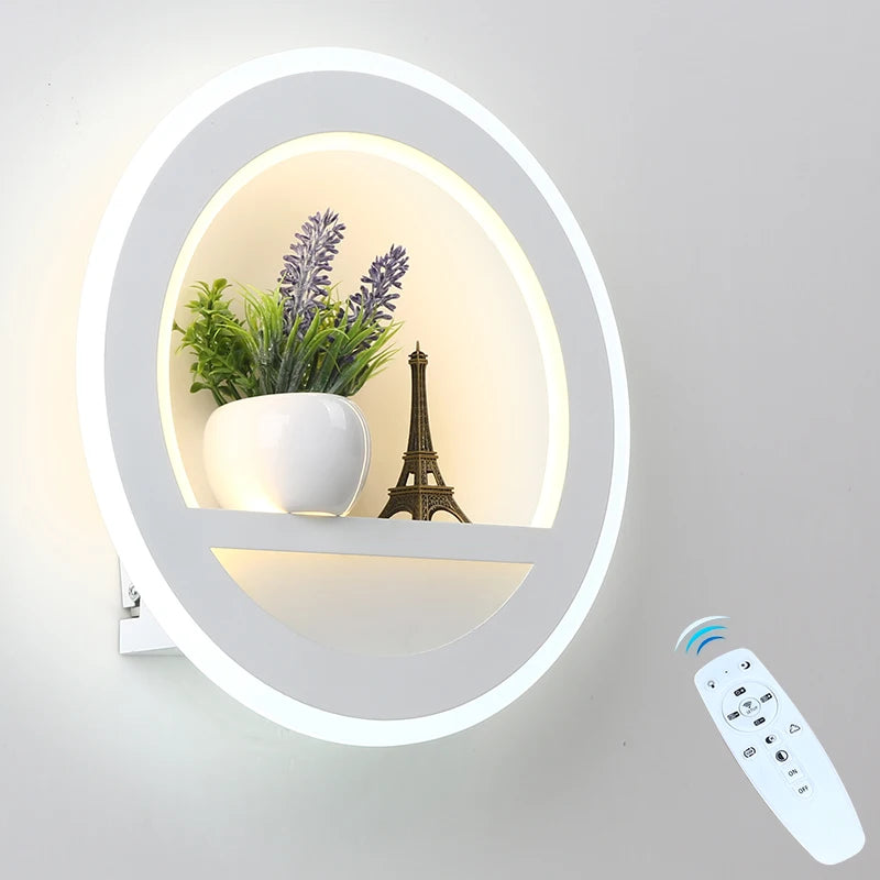 Dimmable LED Wall Light - Remote Control for Modern Illumination 0