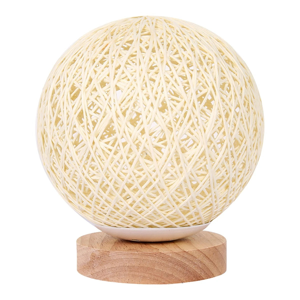 Dimmable Rattan LED Table Lamp – Handcrafted Bedside Lamp for Cozy Ambiance and Unique Texture 0