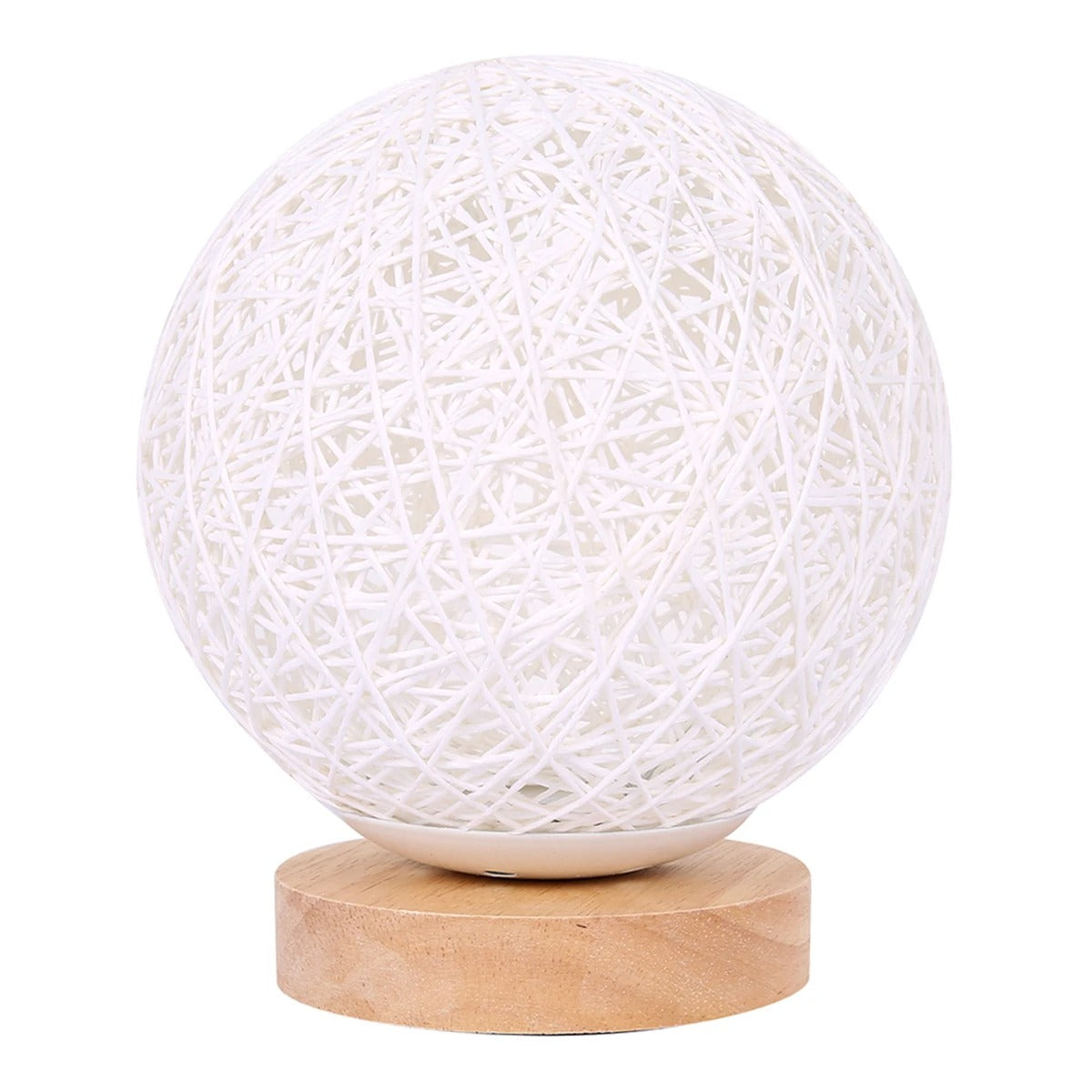 Dimmable Rattan LED Table Lamp – Handcrafted Bedside Lamp for Cozy Ambiance and Unique Texture 6