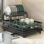 Dish Drying Rack, Countertop, Removable Rack, Kitchen Organizer 2