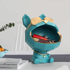 Decorative Dog Figurine Organizer Tray Multi Use Storage