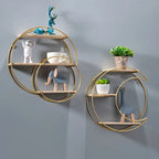 Double Circle Floating Wall Shelf - Modern Scandinavian Design 4