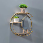 Double Circle Floating Wall Shelf - Modern Scandinavian Design 5
