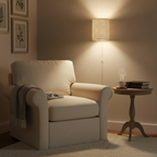 Drum Fabric Wall Sconce - Soft Light & Easy Plug-In Installation 1