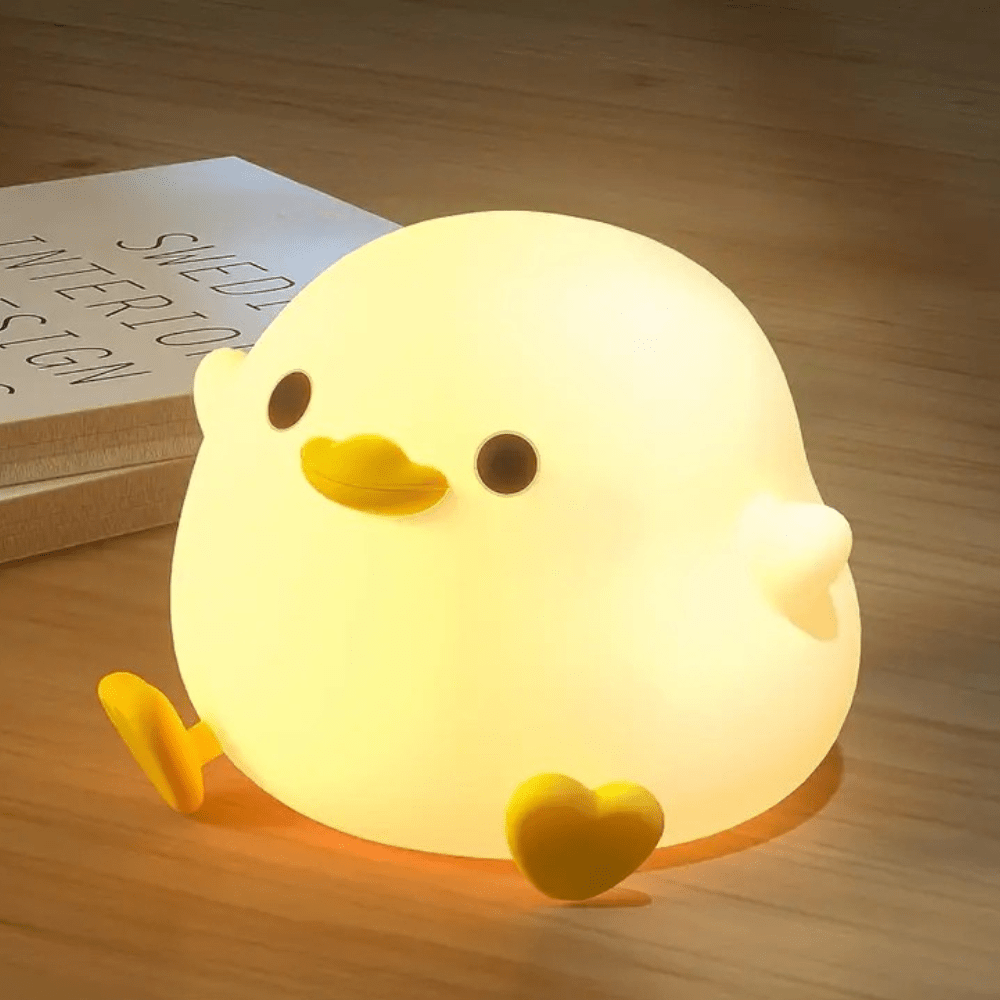 Duck-Shaped LED Night Light - Color Changing & Touch Control 0
