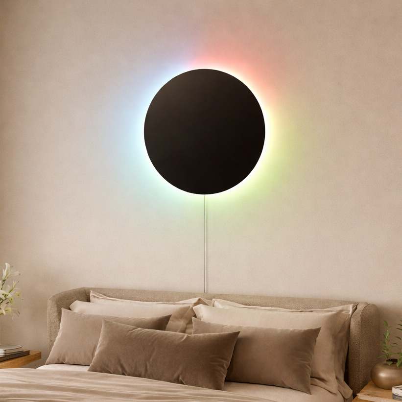 Eclipse Glow Wall Sconce - Customizable LED Mood Lighting Fixture 00