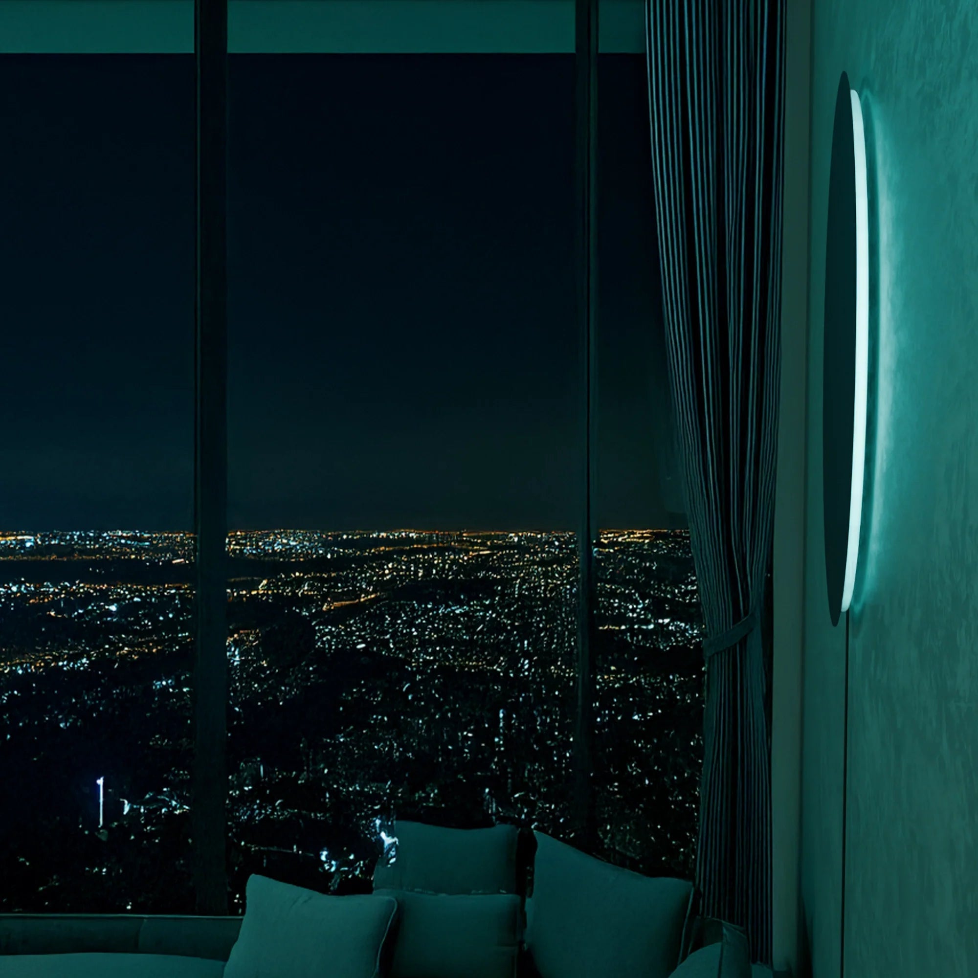 Eclipse Glow Wall Sconce - Customizable LED Mood Lighting Fixture 3