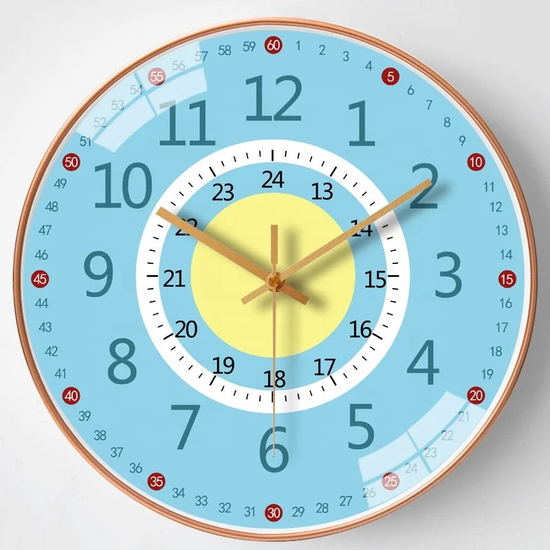 Educational Wall Clock - Colorful Time Learning Tool for Kids 2