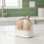 Electric Egg Cooker - 3 Heat Settings for Perfect Eggs Every Time 0