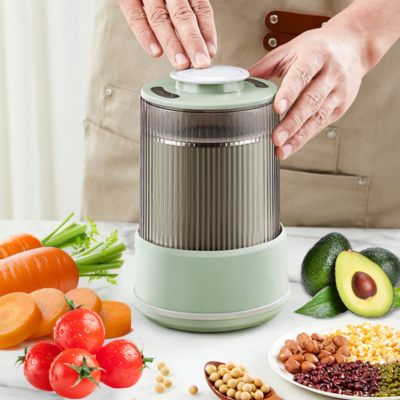 Electric Grain Mill Grinder - Double-Layer Grinding for Fine Results 1