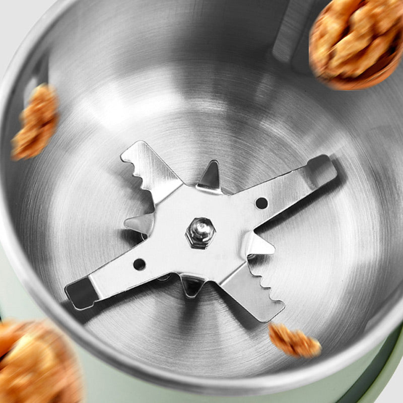 Electric Grain Mill Grinder - Double-Layer Grinding for Fine Results 5