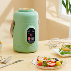 Electric Mini Cooker - 1L Small Rice Cooker with Smart Timer Function 1