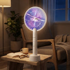Electric Mosquito Zapper Rechargeable Handheld Bug Swatter with UV Lamp 3