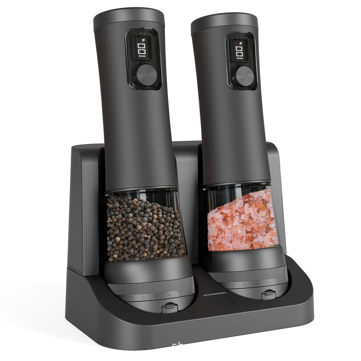 Rechargeable Electric Salt and Pepper Grinder Set with LED 4