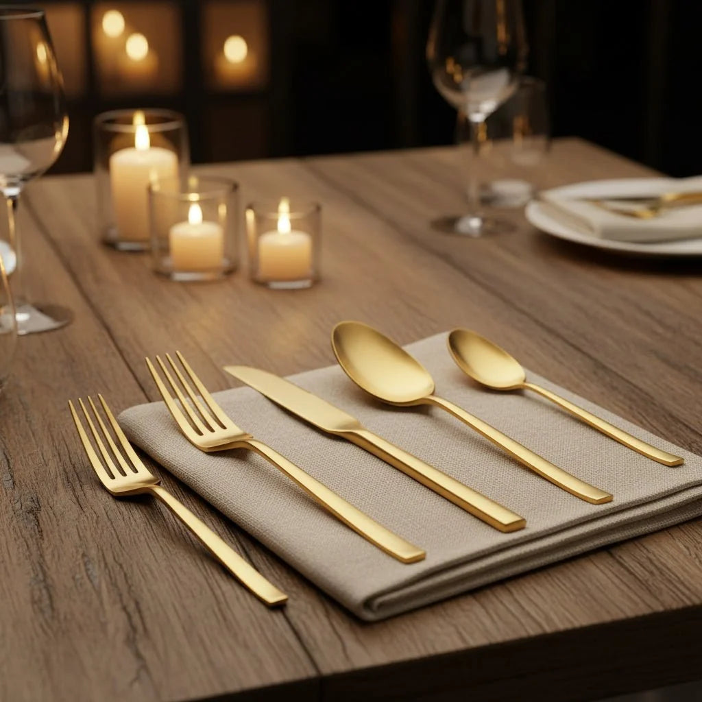30 Piece Cutlery Set 18/10 Stainless Steel Modern Finish 10