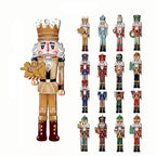 Elegant 12-Piece Hand-Painted Wooden Nutcracker Soldier Set – Classic Christmas Decoration for Holiday Decor 6
