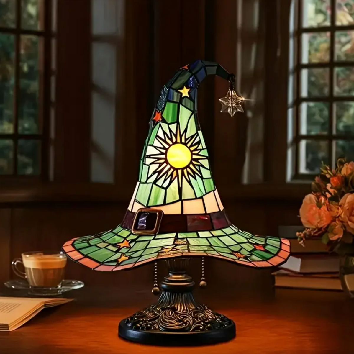Enchanted Glow Lamp - Handcrafted Stained Glass Accent Light 1