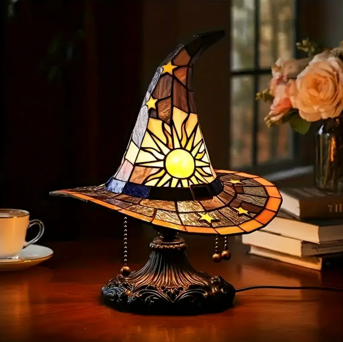 Enchanted Glow Lamp - Handcrafted Stained Glass Accent Light 2